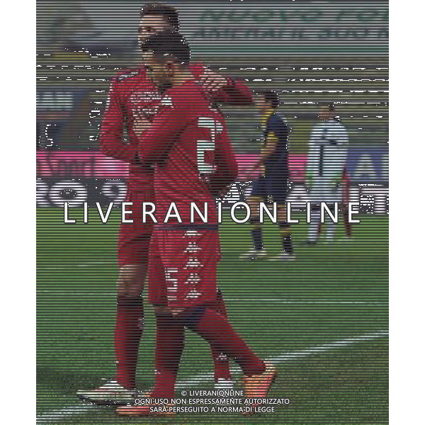 Coppa Italia TIM Cup 2014/2015 Ottavi di Finale Parma - 14.01.2015 Parma-Cagliari Nella Foto: esultanza dopo il gol del pareggio di marco sau /Ph.Vitez-Ag. Aldo Liverani