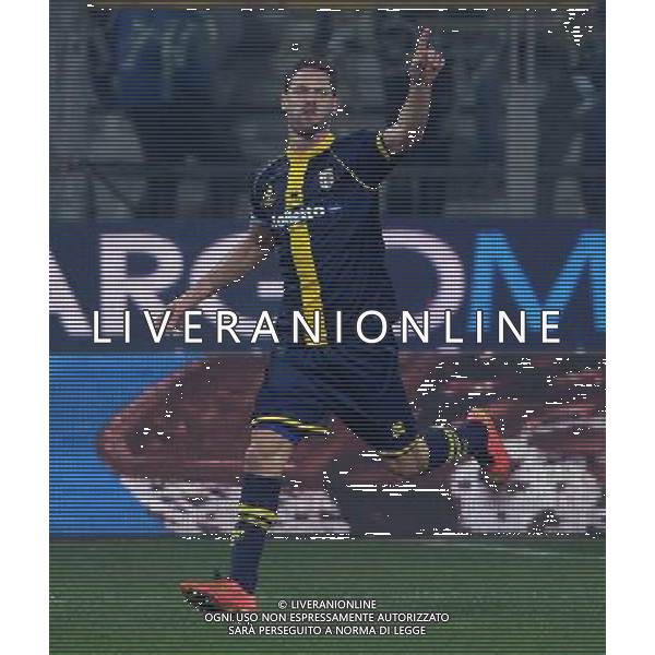 Coppa Italia TIM Cup 2014/2015 Ottavi di Finale Parma - 14.01.2015 Parma-Cagliari Nella Foto: esultanza dopo il gol di andrea rispoli /Ph.Vitez-Ag. Aldo Liverani