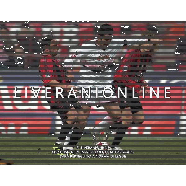 Milan - Palermo coppa italia tim cup 12/01/2005 nella foto fabio grosso e brocchi christian ph andry/agenzia aldo liverani