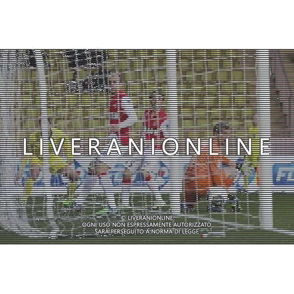 Goal Dimitar BERBATOV / Jonas LOSSL - 14.01.2015 - Monaco / Guingamp - 1/4Finale Coupe de la Ligue Photo : Jean Christophe Magnenet / Icon Sport AG ALDO LIVERANI SAS ONLY ITALY