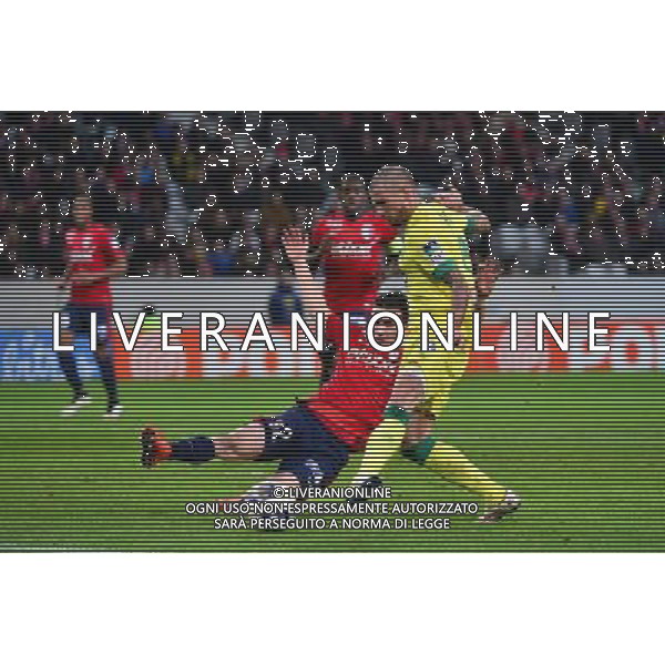 Vincent BESSAT / Sebastien CORCHIA - 14.01.2014 - Lille / Nantes - 1/4Finale Coupe de la Ligue Photo : Dave Winter / Icon Sport AG ALDO LIVERANI SAS ONLY ITALY