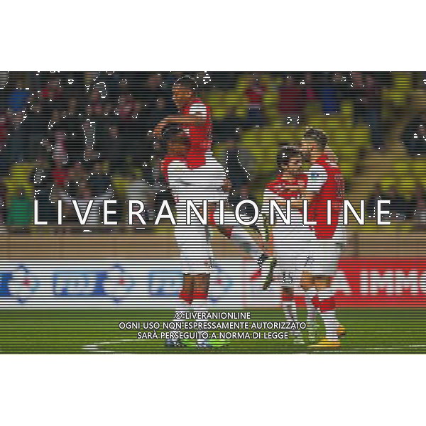 Abdou DIALLO / Anthony MARTIAL / Bernardo SILVA / Yannick FERREIRA CARRASCO - 14.01.2015 - Monaco / Guingamp - 1/4Finale Coupe de la Ligue Photo : Jean Christophe Magnenet / Icon Sport AG ALDO LIVERANI SAS ONLY ITALY /Agenzia Aldo Liverani sas - ITALY ONLY - EDITORIAL USE ONLY