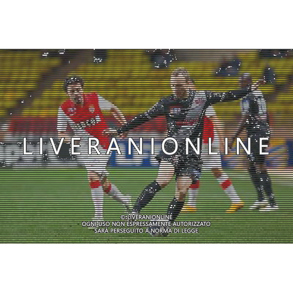 Bernado SILVA / Lars JACOBSEN - 14.01.2015 - Monaco / Guingamp - 1/4Finale Coupe de la Ligue Photo : Jean Christophe Magnenet / Icon Sport AG ALDO LIVERANI SAS ONLY ITALY /Agenzia Aldo Liverani sas - ITALY ONLY - EDITORIAL USE ONLY