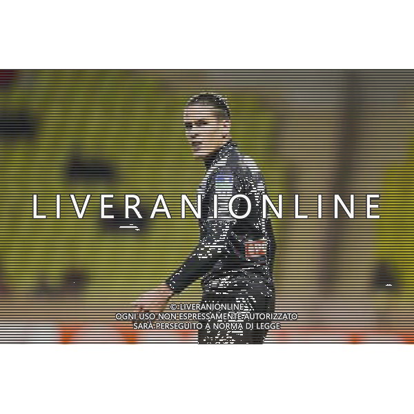 Dorian LEVEQUE - 14.01.2015 - Monaco / Guingamp - 1/4Finale Coupe de la Ligue Photo : Jean Christophe Magnenet / Icon Sport AG ALDO LIVERANI SAS ONLY ITALY /Agenzia Aldo Liverani sas - ITALY ONLY - EDITORIAL USE ONLY