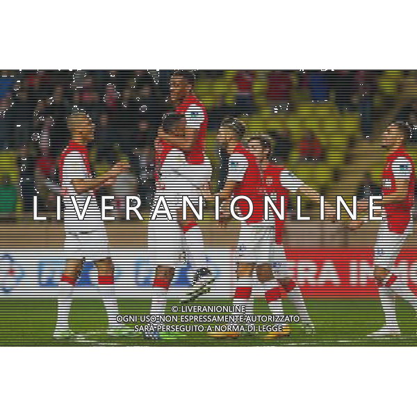 FABINHO / Abdou DIALLO / Anthony MARTIAL / Bernardo SILVA / Yannick FERREIRA CARRASCO / Laywin KURZAWA - 14.01.2015 - Monaco / Guingamp - 1/4Finale Coupe de la Ligue Photo : Jean Christophe Magnenet / Icon Sport AG ALDO LIVERANI SAS ONLY ITALY /Agenzia Aldo Liverani sas - ITALY ONLY - EDITORIAL USE ONLY