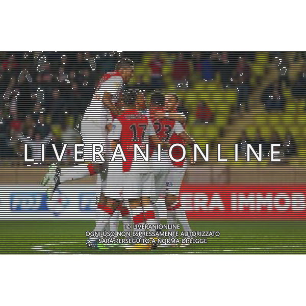 WALLACE / FABINHO / Abdou DIALLO / Anthony MARTIAL / Bernardo SILVA / Yannick FERREIRA CARRASCO / Laywin KURZAWA - 14.01.2015 - Monaco / Guingamp - 1/4Finale Coupe de la Ligue Photo : Jean Christophe Magnenet / Icon Sport AG ALDO LIVERANI SAS ONLY ITALY /Agenzia Aldo Liverani sas - ITALY ONLY - EDITORIAL USE ONLY