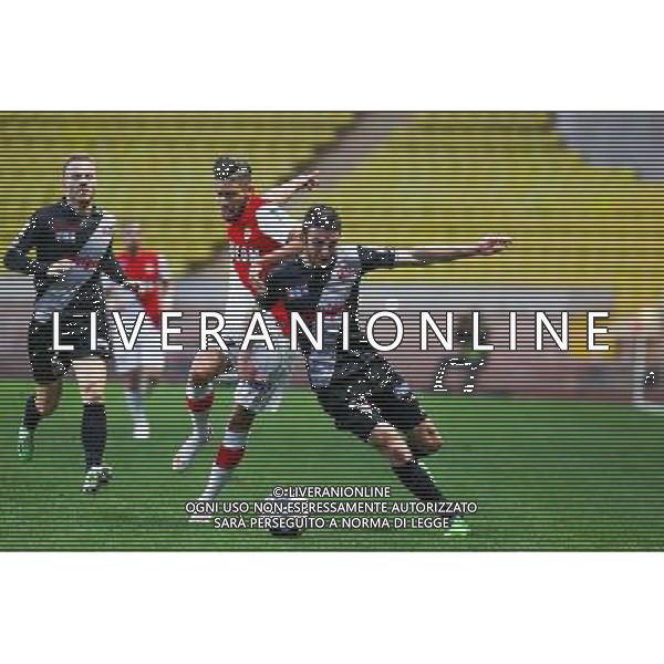 Yannick FERREIRA CARRASCO / Christophe KERBRAT - 14.01.2015 - Monaco / Guingamp - 1/4Finale Coupe de la Ligue Photo : Jean Christophe Magnenet / Icon Sport AG ALDO LIVERANI SAS ONLY ITALY /Agenzia Aldo Liverani sas - ITALY ONLY - EDITORIAL USE ONLY