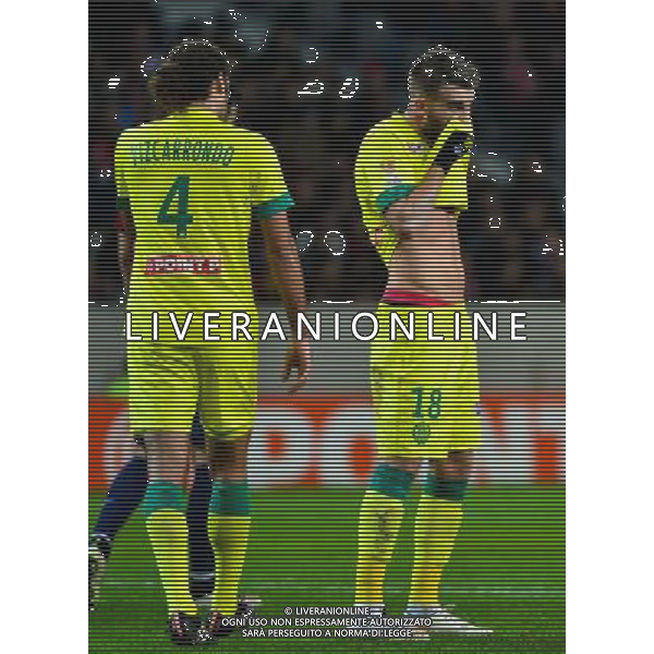 Deception Lucas DEAUX - 14.01.2014 - Lille / Nantes - 1/4Finale Coupe de la Ligue Photo : Dave Winter / Icon Sport AG ALDO LIVERANI SAS ONLY ITALY /Agenzia Aldo Liverani sas - ITALY ONLY - EDITORIAL USE ONLY