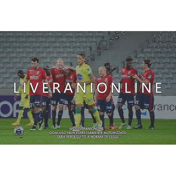 Joie Simon KJAER - 14.01.2014 - Lille / Nantes - 1/4Finale Coupe de la Ligue Photo : Dave Winter / Icon Sport AG ALDO LIVERANI SAS ONLY ITALY /Agenzia Aldo Liverani sas - ITALY ONLY - EDITORIAL USE ONLY