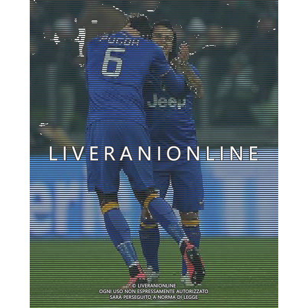 Coppa Italia TIM Cup 2014/2015 Ottavi di Finale Torino - 15.01.2015 Juventus-Verona Nella Foto: esultanza dopo il gol di sebastian giovinco con paul pogba /Ph.Vitez-Ag. Aldo Liverani