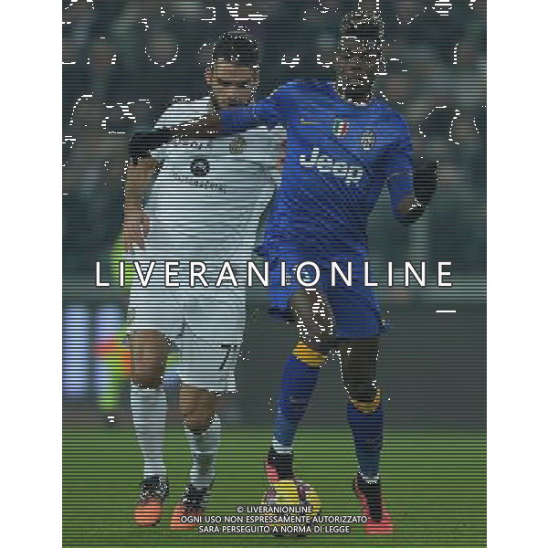 Coppa Italia TIM Cup 2014/2015 Ottavi di Finale Torino - 15.01.2015 Juventus-Verona Nella Foto:pogba tacthsidis /Ph.Vitez-Ag. Aldo Liverani