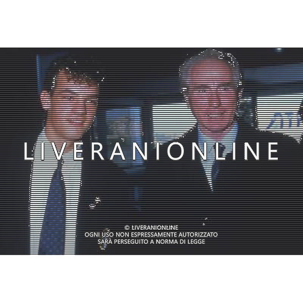 RETROSPETTIVA AZEGLIO VICINI NELLA FOTO AZEGLIO VICINI CON EDDY BAGGIO AG ALDO LIVERANI SAS