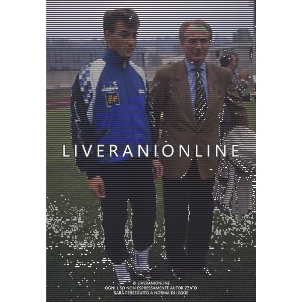 RETROSPETTIVA AZEGLIO VICINI NELLA FOTO AZEGLIO VICINI ALLENATORE CON PIERLUIGI CASIRAGHI AG ALDO LIVERANI SAS