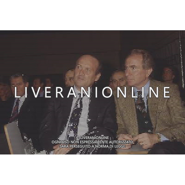 RETROSPETTIVA AZEGLIO VICINI NELLA FOTO AZEGLIO VICINI CON PAOLO CASARIN AG ALDO LIVERANI SAS