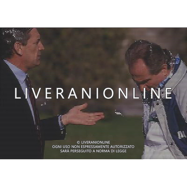 RETROSPETTIVA AZEGLIO VICINI NELLA FOTO AZEGLIO VICINI ALLENATORE CON GIGI RIVA AG ALDO LIVERANI SAS