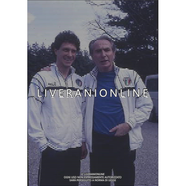 RETROSPETTIVA AZEGLIO VICINI NELLA FOTO AZEGLIO VICINI ALLENATORE CON ROBERTO TRICELLA AG ALDO LIVERANI SAS