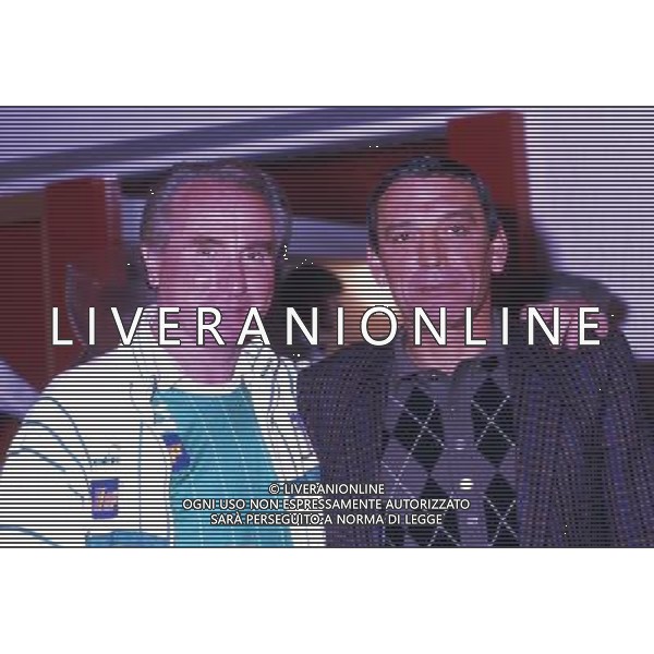 RETROSPETTIVA AZEGLIO VICINI NELLA FOTO AZEGLIO VICINI ALLENATORE CON GIGI RIVA AG ALDO LIVERANI SAS