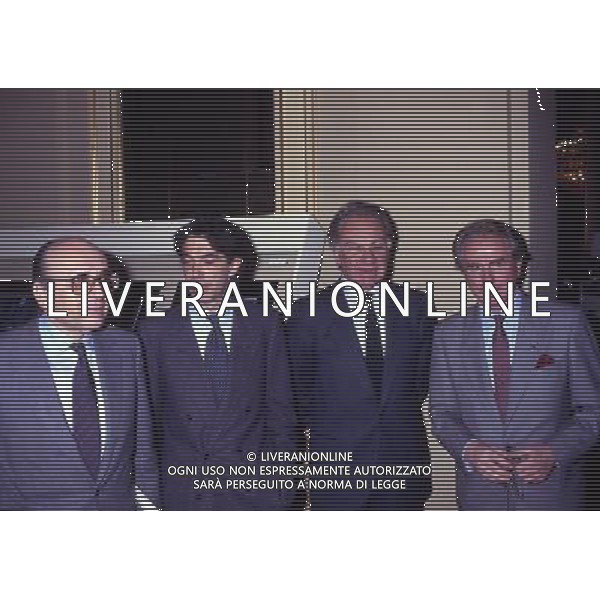 RETROSPETTIVA AZEGLIO VICINI NELLA FOTO AZEGLIO VICINI CON MASSIMO MORATTI E ARRIGO GATTAI AG ALDO LIVERANI SAS