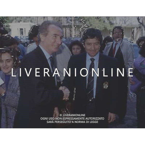 RETROSPETTIVA AZEGLIO VICINI NELLA FOTO AZEGLIO VICINI ALLENATORE CON GIANCARLO DE SISTI AG ALDO LIVERANI SAS