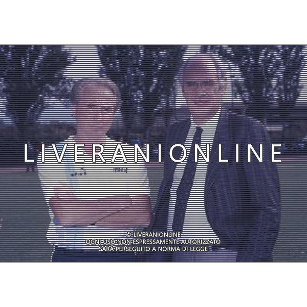 RETROSPETTIVA AZEGLIO VICINI NELLA FOTO AZEGLIO VICINI CON LEONARDO VECCHIET AG ALDO LIVERANI SAS