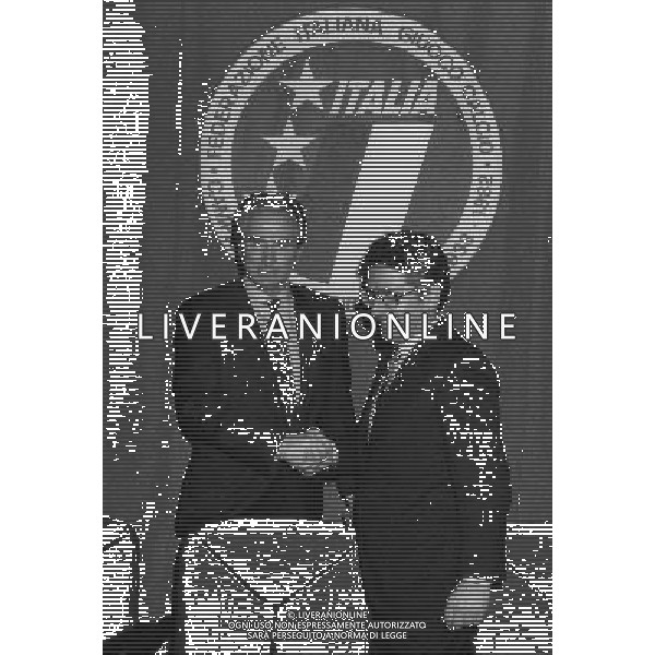 RETROSPETTIVA AZEGLIO VICINI NELLA FOTO AZEGLIO VICINI ALLENATORE CON ANTONIO MATTARESE AG ALDO LIVERANI SAS