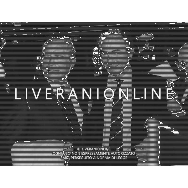 RETROSPETTIVA AZEGLIO VICINI NELLA FOTO AZEGLIO VICINI CON GIAMPIERO BONIPERTI AG ALDO LIVERANI SAS