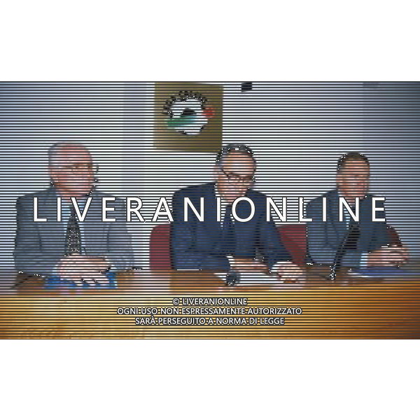 RETROSPETTIVA AZEGLIO VICINI NELLA FOTO AZEGLIO VICINI CON FRANCO CARRARO E SERGIO CAMPANA AG ALDO LIVERANI SAS