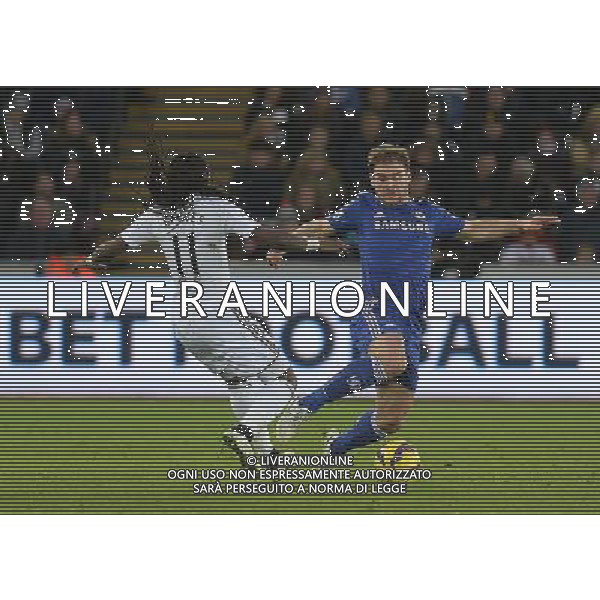 Swansea City\'s Marvin Emnes vies for possession with Chelsea\'s Branislav Ivanovic Photographer /Ashley CrowdenCameraSport Football - Barclays Premiership - Swansea City v Chelsea - Saturday 17th January 2015 - Liberty Stadium - Swansea © CameraSport - 43 Linden Ave. Countesthorpe. Leicester. England. LE8 5PG - Tel: +44 (0) 116 277 4147 - admin@camerasport.com - www.camerasport.com AG ALDO LIVERANI SAS ONLY ITALY