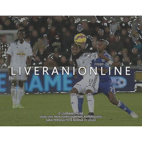 Swansea City\'s Marvin Emnes vies for possession with Chelsea\'s Ramires Photographer /Ashley CrowdenCameraSport Football - Barclays Premiership - Swansea City v Chelsea - Saturday 17th January 2015 - Liberty Stadium - Swansea © CameraSport - 43 Linden Ave. Countesthorpe. Leicester. England. LE8 5PG - Tel: +44 (0) 116 277 4147 - admin@camerasport.com - www.camerasport.com AG ALDO LIVERANI SAS ONLY ITALY