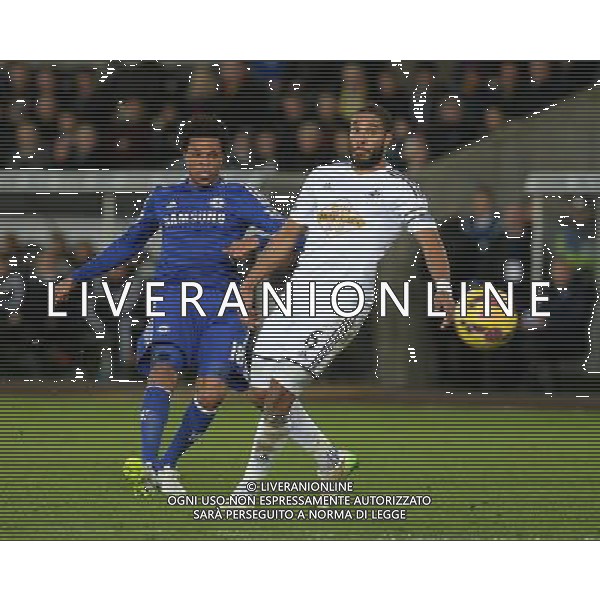 Chelsea\'s Loic Remy in action during todays match Photographer /Ashley CrowdenCameraSport Football - Barclays Premiership - Swansea City v Chelsea - Saturday 17th January 2015 - Liberty Stadium - Swansea © CameraSport - 43 Linden Ave. Countesthorpe. Leicester. England. LE8 5PG - Tel: +44 (0) 116 277 4147 - admin@camerasport.com - www.camerasport.com AG ALDO LIVERANI SAS ONLY ITALY