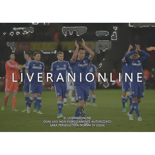 Chelsea\'s John Terry applauds the travelling fans Photographer /Ashley CrowdenCameraSport Football - Barclays Premiership - Swansea City v Chelsea - Saturday 17th January 2015 - Liberty Stadium - Swansea © CameraSport - 43 Linden Ave. Countesthorpe. Leicester. England. LE8 5PG - Tel: +44 (0) 116 277 4147 - admin@camerasport.com - www.camerasport.com AG ALDO LIVERANI SAS ONLY ITALY