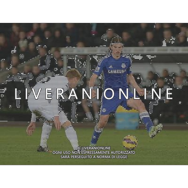 Chelsea\'s Filipe Luis in action during todays match Photographer /Ashley CrowdenCameraSport Football - Barclays Premiership - Swansea City v Chelsea - Saturday 17th January 2015 - Liberty Stadium - Swansea © CameraSport - 43 Linden Ave. Countesthorpe. Leicester. England. LE8 5PG - Tel: +44 (0) 116 277 4147 - admin@camerasport.com - www.camerasport.com AG ALDO LIVERANI SAS ONLY ITALY