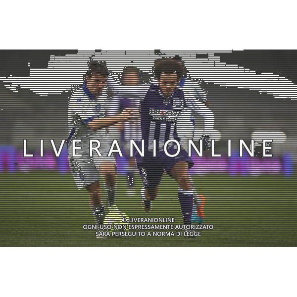 Martin Braithwaite / Yannick Cahuzac - 17.01.2015 - Toulouse / Bastia - 21eme journee de Ligue 1 Photo : Manuel Blondeau / Icon Sport AG ALDO LIVERANI SAS ONLY ITALY
