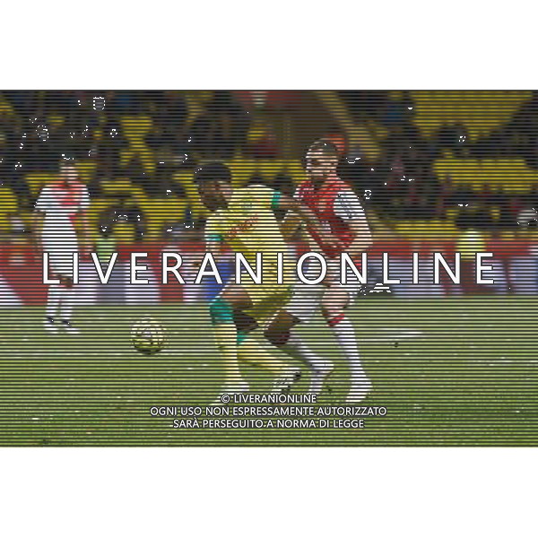 Mbida NKOUDOU / Layvin KURZAWA - 17.01.2015 - Monaco / Nantes - 21eme journee de Ligue 1 Photo : Serge Haouzi / Icon Sport AG ALDO LIVERANI SAS ONLY ITALY