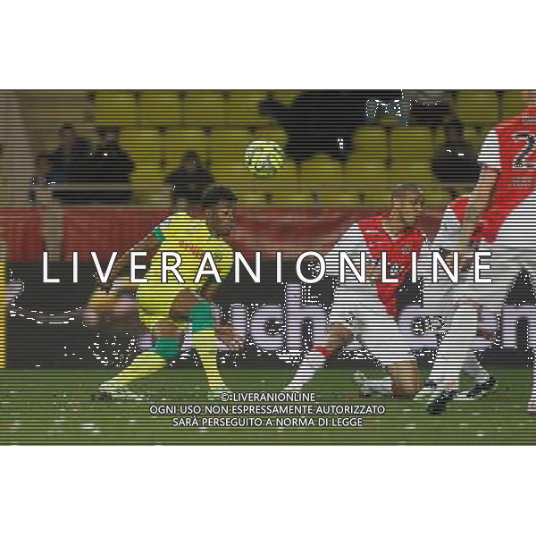 Mbida NKOUDOU / Wallace - 17.01.2015 - Monaco / Nantes - 21eme journee de Ligue 1 Photo : Serge Haouzi / Icon Sport AG ALDO LIVERANI SAS ONLY ITALY