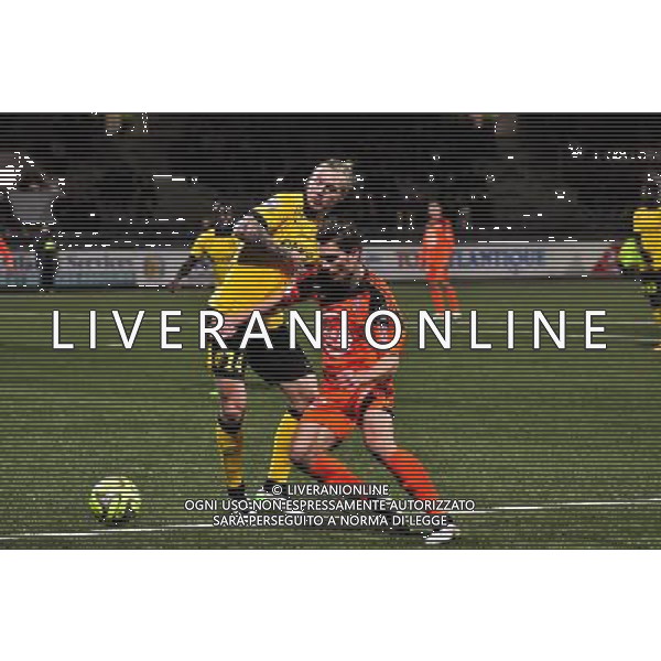 Benjamin Jeannot / Simon Kjaer - 17.01.2015 - Lorient / Lille - 21eme journee de Ligue 1 Photo : Phillipe Le Brech / Icon Sport AG ALDO LIVERANI SAS ONLY ITALY