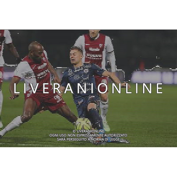 Jonathan RIVIEREZ / Anthony MOUNIER - 17.01.2015 - Metz / Montpellier - 21eme journee de Ligue 1 Photo : Fred Marvaux / Icon Sport AG ALDO LIVERANI SAS ONLY ITALY