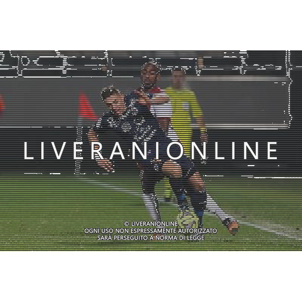Anthony MOUNIER / Jonathan RIVIEREZ - 17.01.2015 - Metz / Montpellier - 21eme journee de Ligue 1 Photo : Fred Marvaux / Icon Sport AG ALDO LIVERANI SAS ONLY ITALY