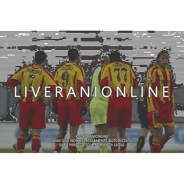 Udine 13/01/2005 coppa italia tim 2004/05 udinese -lecce nella foto proteste fine partita lecce ph venezia/ag aldo liverani s.a.s.