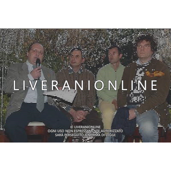 MILANO 13/1/2005 SHERATON DIANA MAJESTIC VIALE PIAVE, 42 PRESENTAZIONE ALLA STAMPA DI: -IDENTITA\' GOLOSE- IL PRIMO CONGRESSO ITALIANO DI CUCINA D\' AUTORE NELLA FOTO PAOLO MARCHI, PIETRO LEEMANN, CARLO CRACCO E FULVIO PIERANGELINI FOTO ROMANO/AG ALDO LIVER
