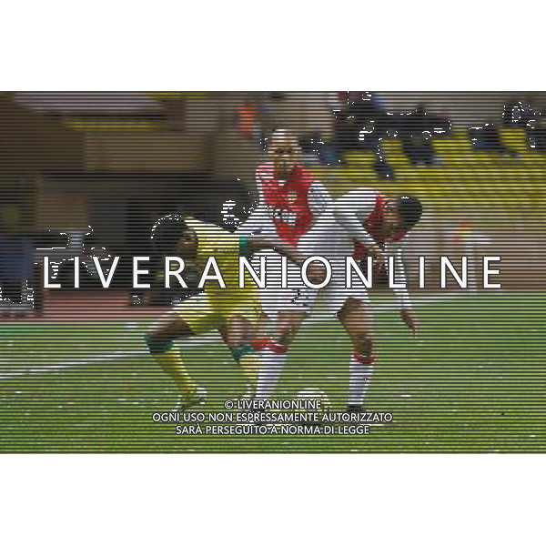 Mbida NKOUDOU / Anthony MARTIAL - 17.01.2015 - Monaco / Nantes - 21eme journee de Ligue 1 Photo : Serge Haouzi / Icon Sport /Agenzia Aldo Liverani sas -