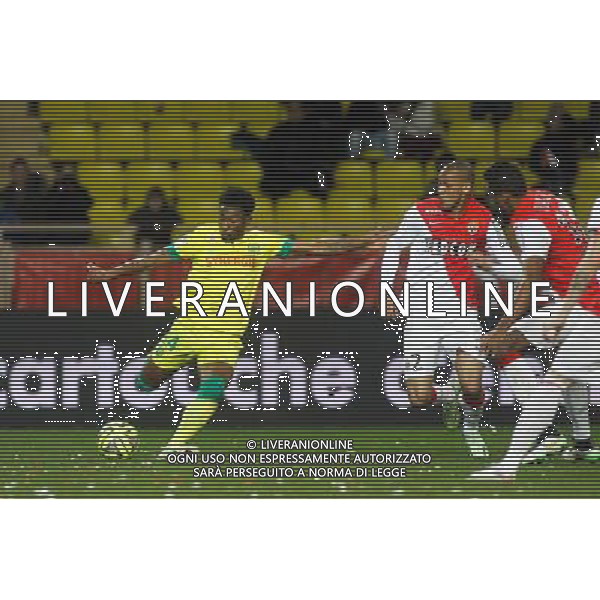 Mbida NKOUDOU - 17.01.2015 - Monaco / Nantes - 21eme journee de Ligue 1 Photo : Serge Haouzi / Icon Sport /Agenzia Aldo Liverani sas -