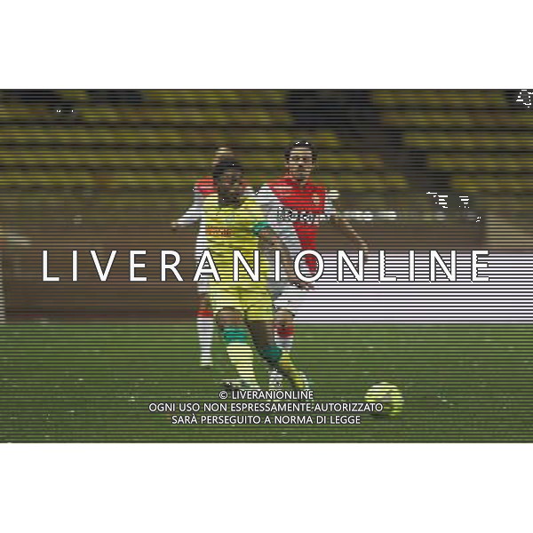 Mbida NKOUDOU / Bernardo SILVA - 17.01.2015 - Monaco / Nantes - 21eme journee de Ligue 1 Photo : Serge Haouzi / Icon Sport /Agenzia Aldo Liverani sas -