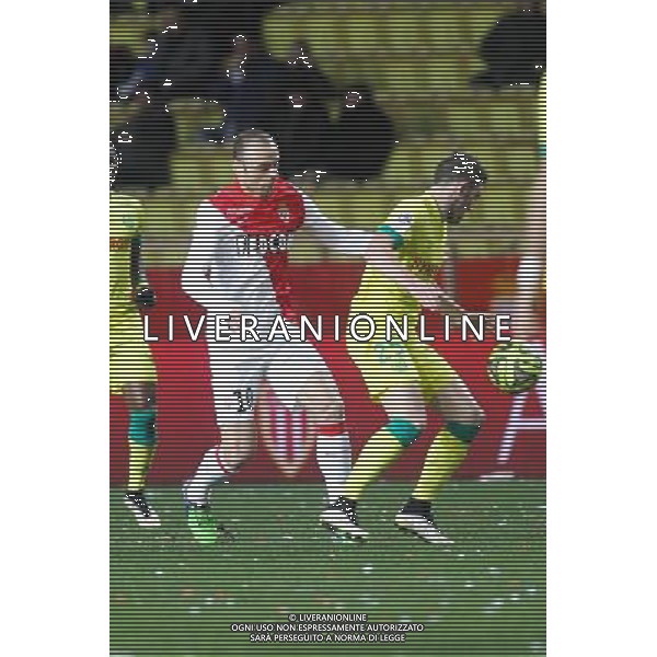 Dimitar BERBATOV / Jordan VERETOUT - 17.01.2015 - Monaco / Nantes - 21eme journee de Ligue 1 Photo : Serge Haouzi / Icon Sport /Agenzia Aldo Liverani sas -