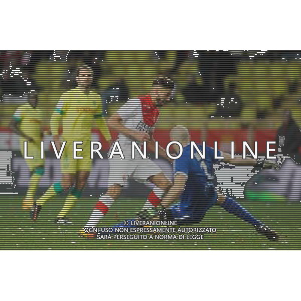 Yannick FERREIRA CARRASCO / Remy RIOU - 17.01.2015 - Monaco / Nantes - 21eme journee de Ligue 1 Photo : Serge Haouzi / Icon Sport /Agenzia Aldo Liverani sas -