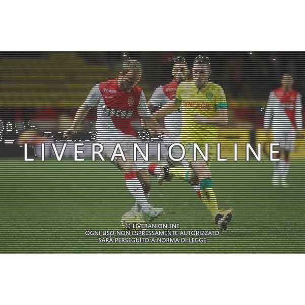 Valere GERMAIN / Jordan VERETOUT - 17.01.2015 - Monaco / Nantes - 21eme journee de Ligue 1 Photo : Serge Haouzi / Icon Sport /Agenzia Aldo Liverani sas -