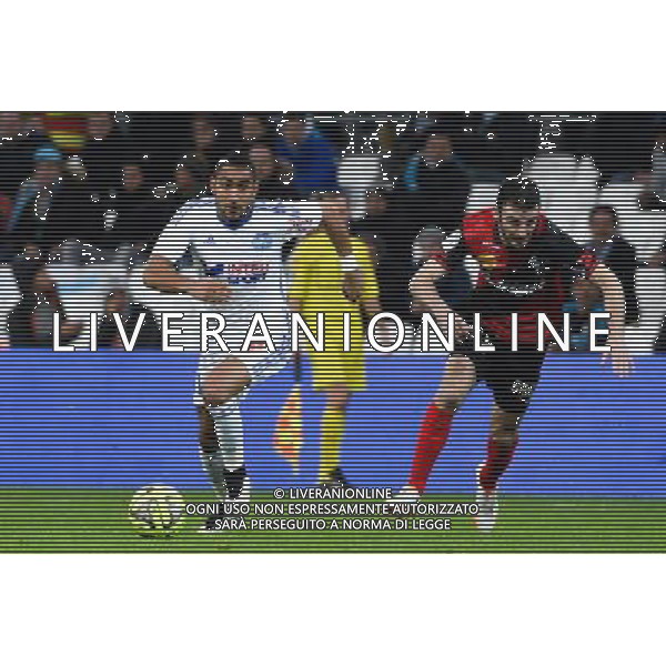 Dimitri PAYET / Christophe KERBRAT - 18.01.2015 - Marseille / Guingamp - 21eme journee de Ligue 1 - Photo : Gaston Petrelli / Icon Sport /Agenzia Aldo Liverani sas -