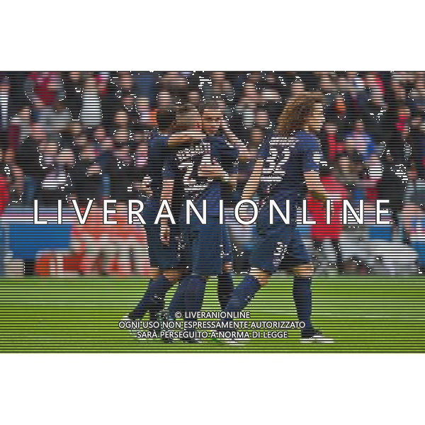 Joie PSG - Marco VERRATTI - 18.01.2015 - Paris Saint Germain / Evian Thonon - 21eme journee de Ligue 1 Photo : Dave Winter / Icon Sport AG ALDO LIVERANI SAS ONLY ITALY