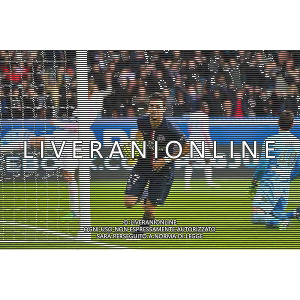 Joie PSG - Javier PASTORE - 18.01.2015 - Paris Saint Germain / Evian Thonon - 21eme journee de Ligue 1 Photo : Dave Winter / Icon Sport AG ALDO LIVERANI SAS ONLY ITALY
