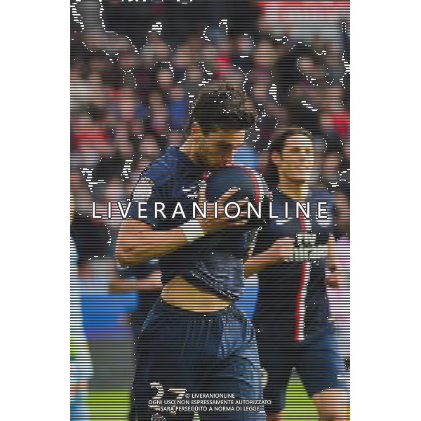Joie PSG - Javier PASTORE - 18.01.2015 - Paris Saint Germain / Evian Thonon - 21eme journee de Ligue 1 Photo : Dave Winter / Icon Sport AG ALDO LIVERANI SAS ONLY ITALY